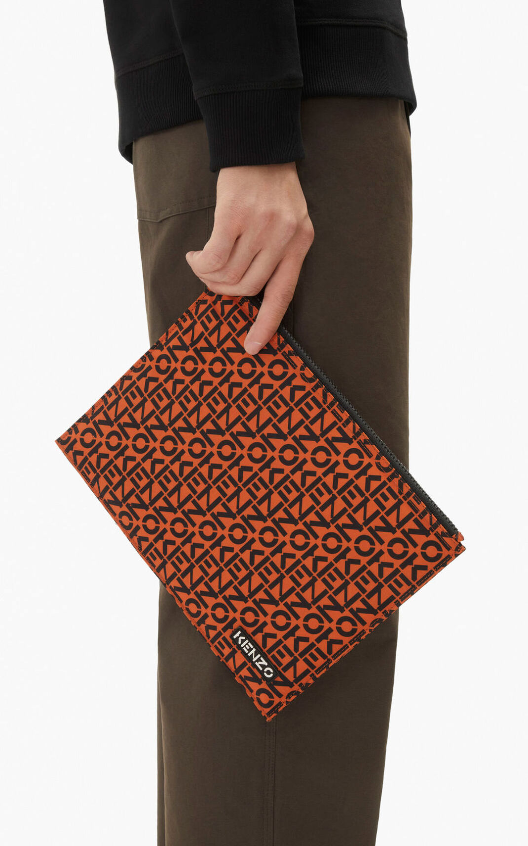 Clutch Kenzo Repeat large Hombre Naranjas Oscuro WFH451690